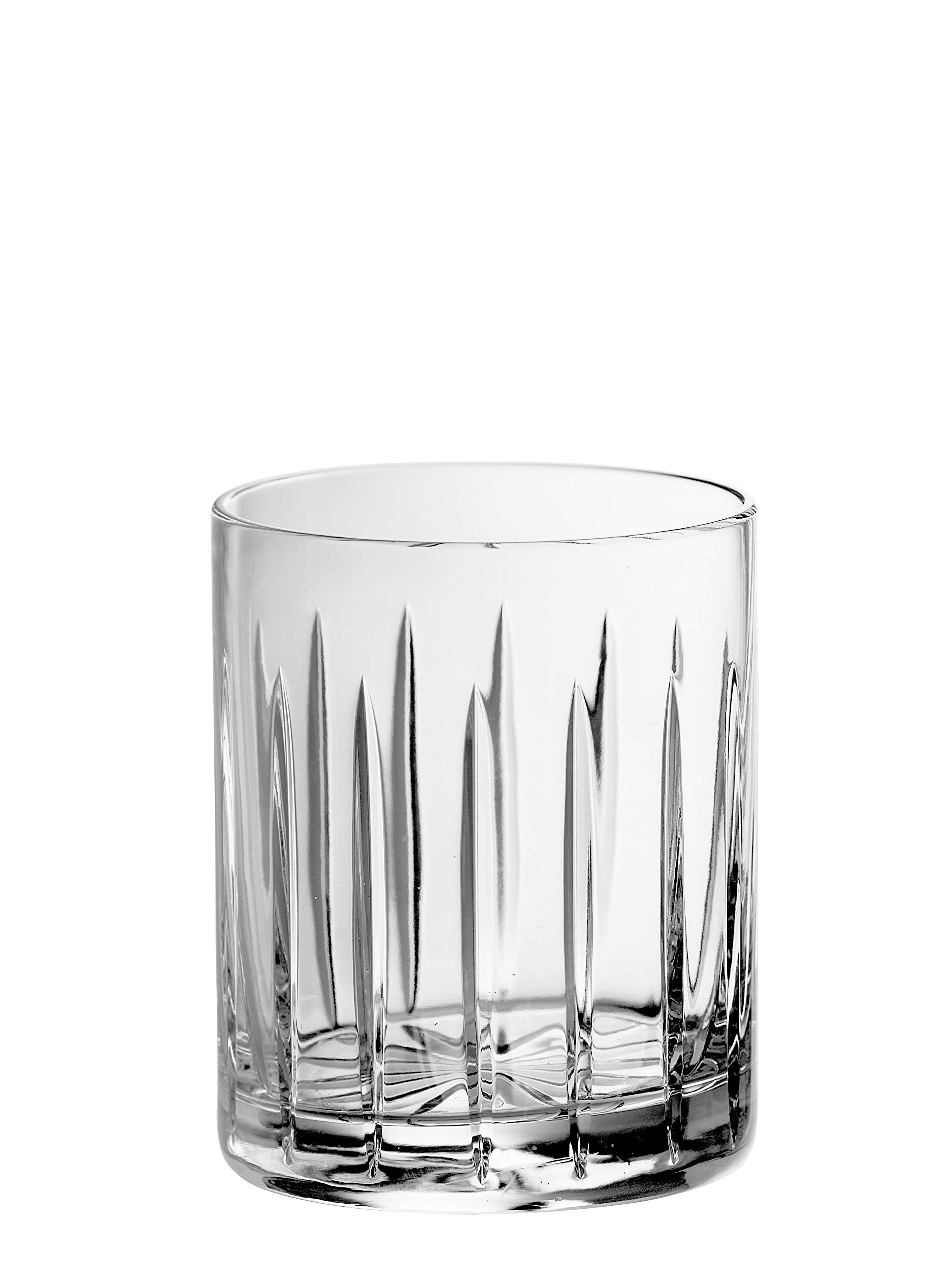 Barski Tumbler Glass – Double Old Fashioned – Set mit 6 Gläsern – handgeschliffener Kristall – entworfene DOF-Becher – für Whisky – Bourbon – Wasser – Getränke – Trinkgläser – 325 ml – hergestellt in