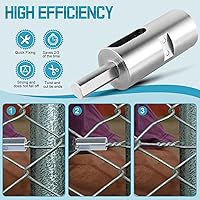 Vista 2 de EZ Twist Ties - Herramienta compatible con portabrocas de calibre 9, herramienta de fácil torsión de alambre, herramienta de valla torcida