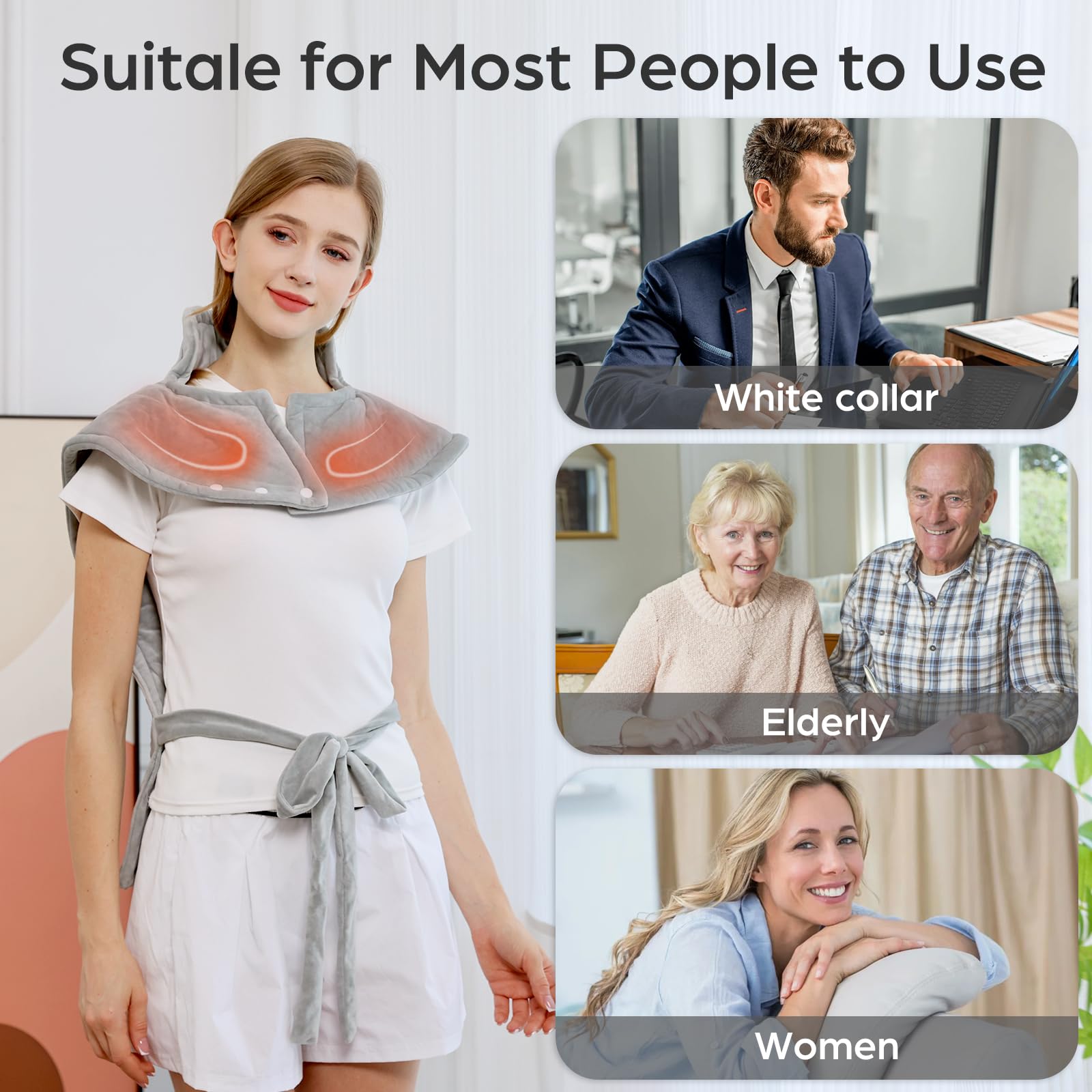 Heating Pad for Back Pain Relief, 22