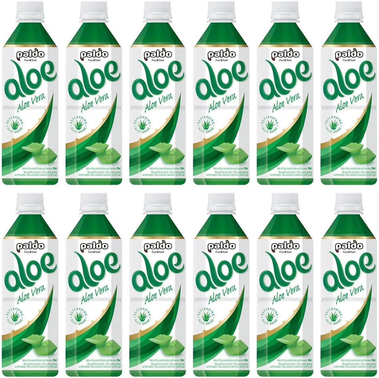 Paldo Aloe Vera Drink, Original Flavour, 500ml (Pack of 12) Amazon.co.uk Grocery