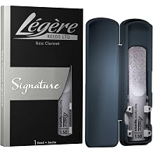 Legere Reeds - Bass Clarinet Reed, Signature, Strength 1.50 BCS1.50 - Premium Synthetic Woodwind Reed