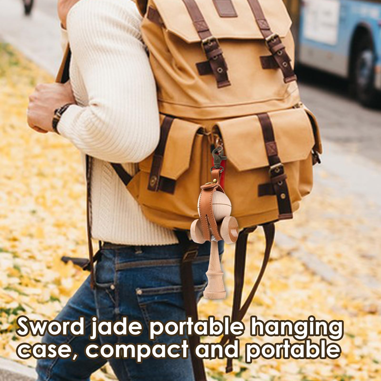 Bolsa Kendama – Funda elástica portátil, porta juguetes ligero y portátil, almacenamiento protector suave de 0,98 x 7,67 pulgadas | Compañero de transporte diario de Kendama para jugadores, eventos y