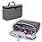 Teamoy Travel Storage Bag Compatible with Dyson Airwrap Styler, Portable Travel Organizer for Airwrap Styler and Attachments, Gray