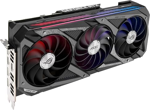 ASUS ROG Strix NVIDIA GeForce RTX 3060 Ti V2 OC Edition Gaming Graphics Card (PCIe 4.0, 8GB GDDR6, LHR, HDMI 2.1, DisplayPort 1.4a, Axial-tech Fan Design, 2.9-slot, Super Alloy Power II, GPU Tweak II)