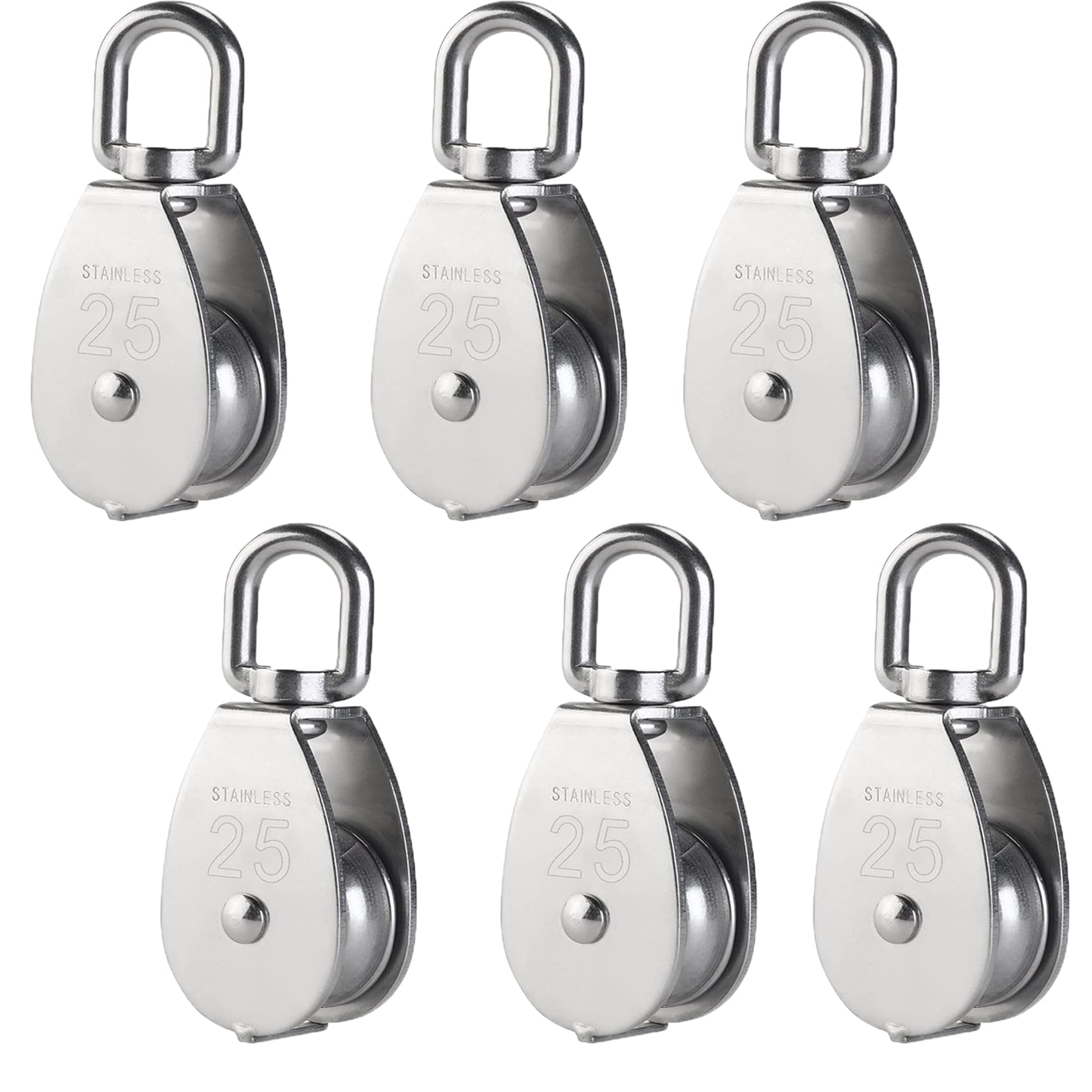 Stainless Steel Pulley Block - 35kg Lifting Capacity -8 Stainless Steel Pulley Block - 35kg Lifting Capacity -8