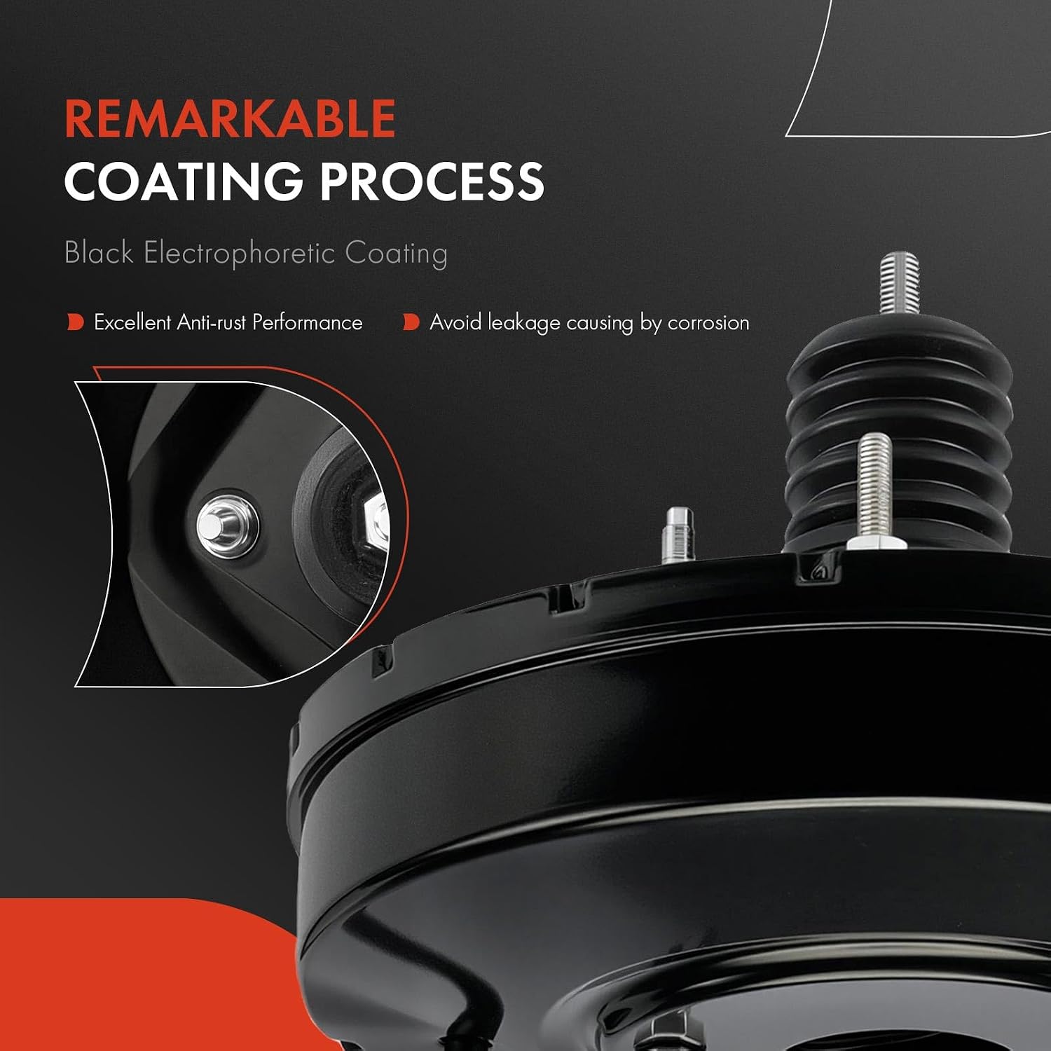 A-Premium Vacuum Power Brake Booster Without Sensor, Without Master Cylinder Compatible with Kia Models - Soul 2012-2013, Without Start or Stop Feature