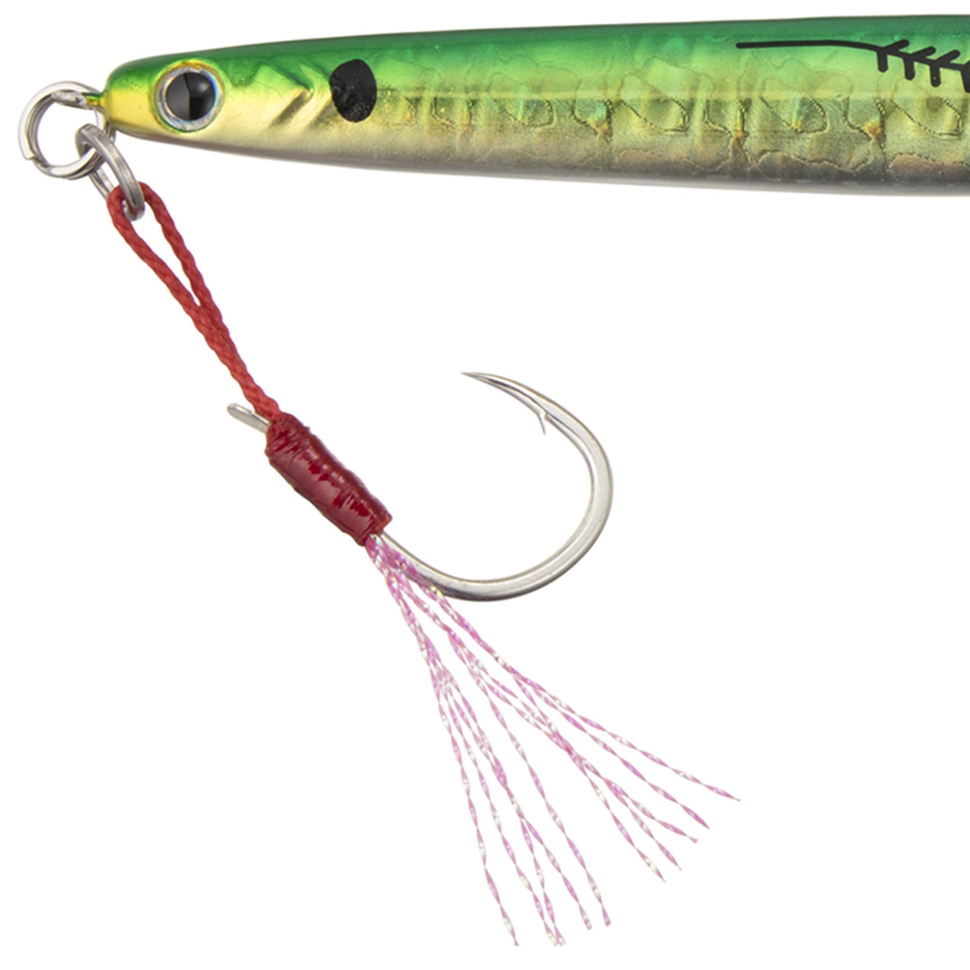 Major Craft Maki Jig Jet, Metal Jig, 2.1 oz (60 g), Green Gold Mackerel #79 Lure