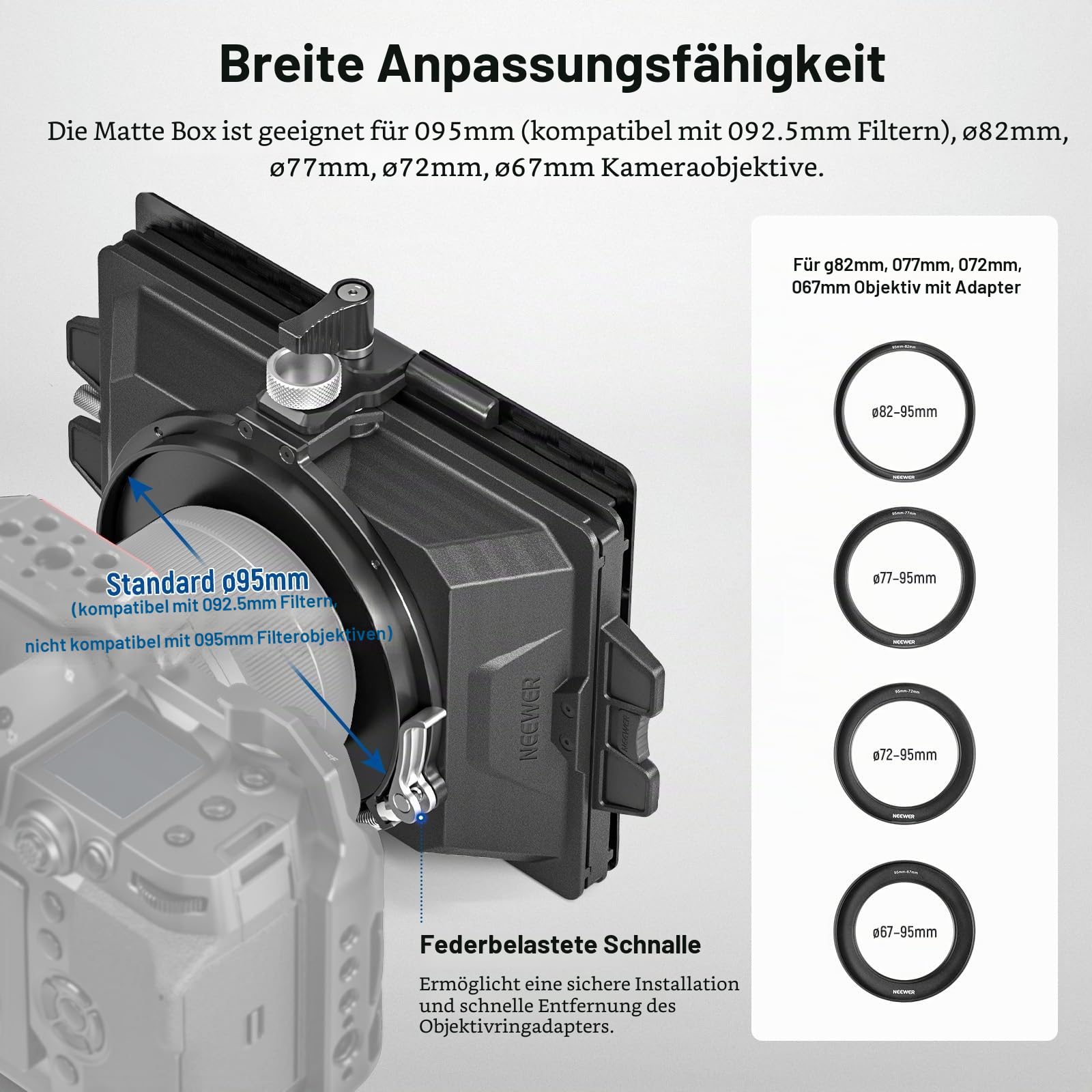 Neewer Mini Matte Box mit einem x5 – Bild 6