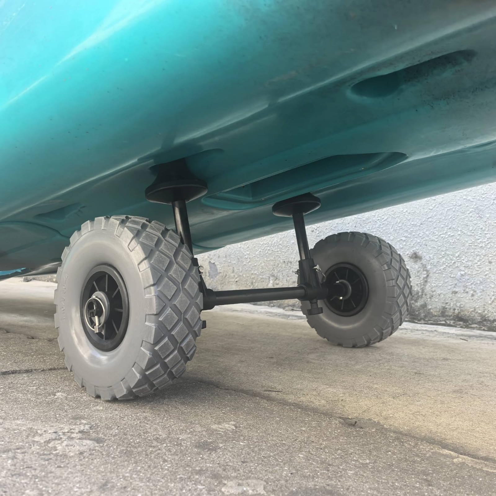 Remolque para Kayak Carrito Porta Kayak Carro Transporte Náutico Soporte Ajustable con Estructura Metálica y Acolchado de Espuma Diseño para Suave en, Naranja