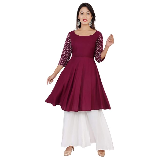 short frock with plazo