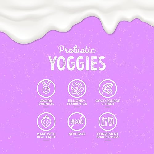 Miniatura 5 de Nature's Garden Yoggies Probióticos de Bayas Mixtas, 21oz (30 x 0.7oz) - Snack de Fruta Cubierto de Yogur, Alto en Fibra, Trozos de Fruta Real,