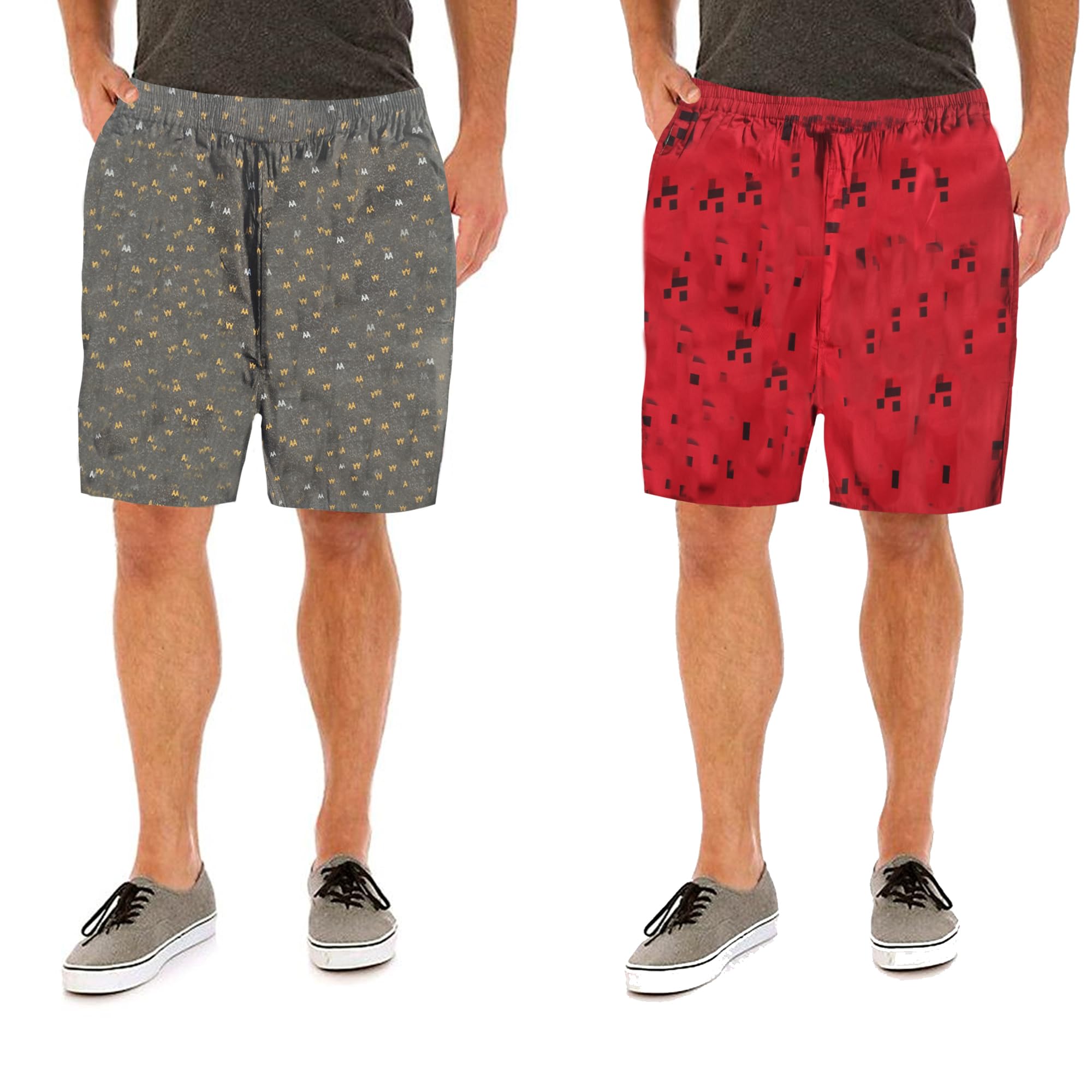 Men's Cotton Bermuda Shorts Waistband, Zip Fly, 1 Zip Pocket, Back Pockets-picture-20
