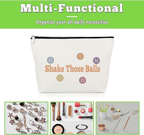 Miniatura 7 de Regalo para jugadoras de bingo para mujeres, bolsa de maquillaje, regalo para amantes del casino, regalos de jugadores de bingo, regalo para amantes