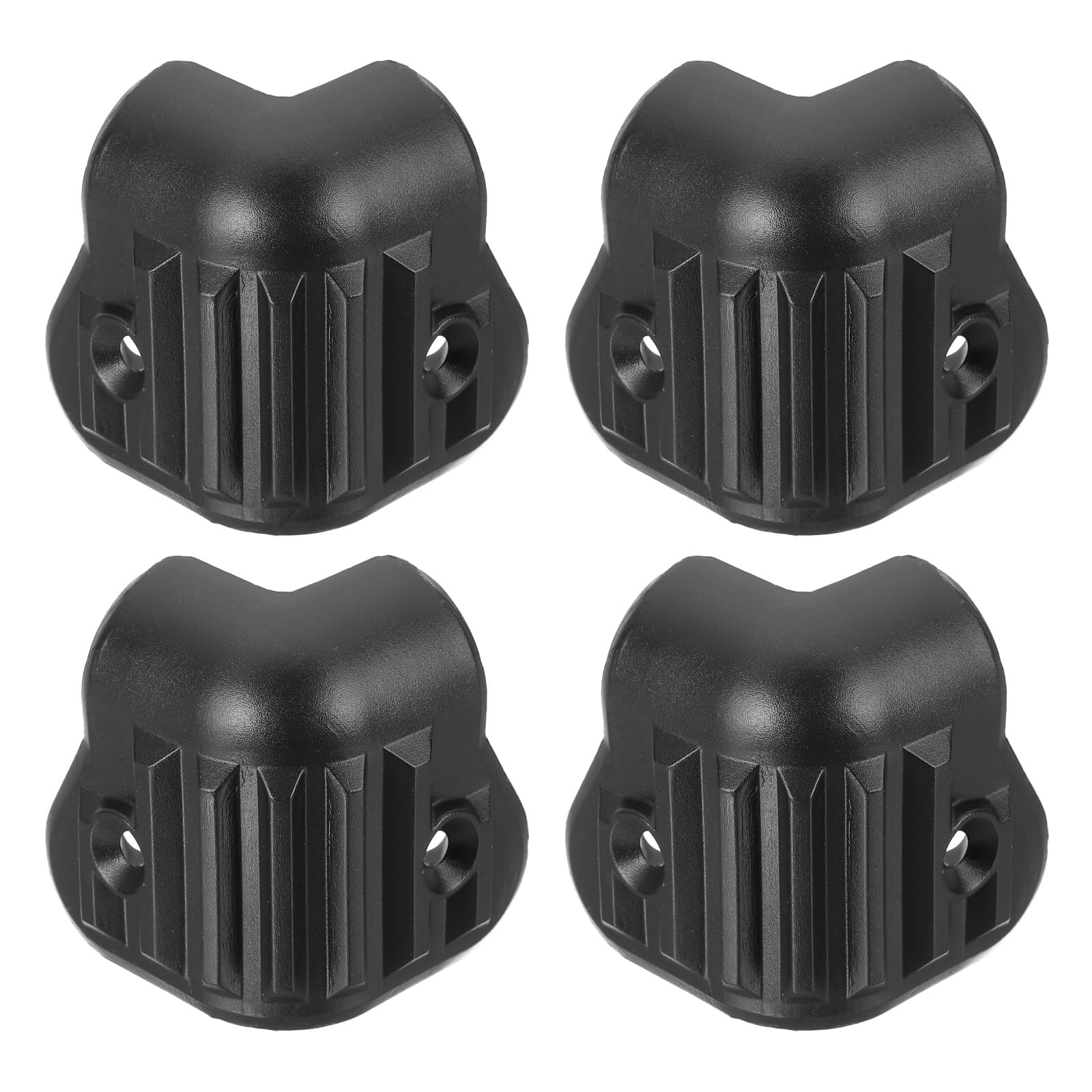 Muiltvoe 8 Pcs 1.46" x 1.46" Speaker Corner Protectors, Plastic Right Angle Protector Thickening Speaker for Cabinet Guitar Amplifier Stage Speakers, Black