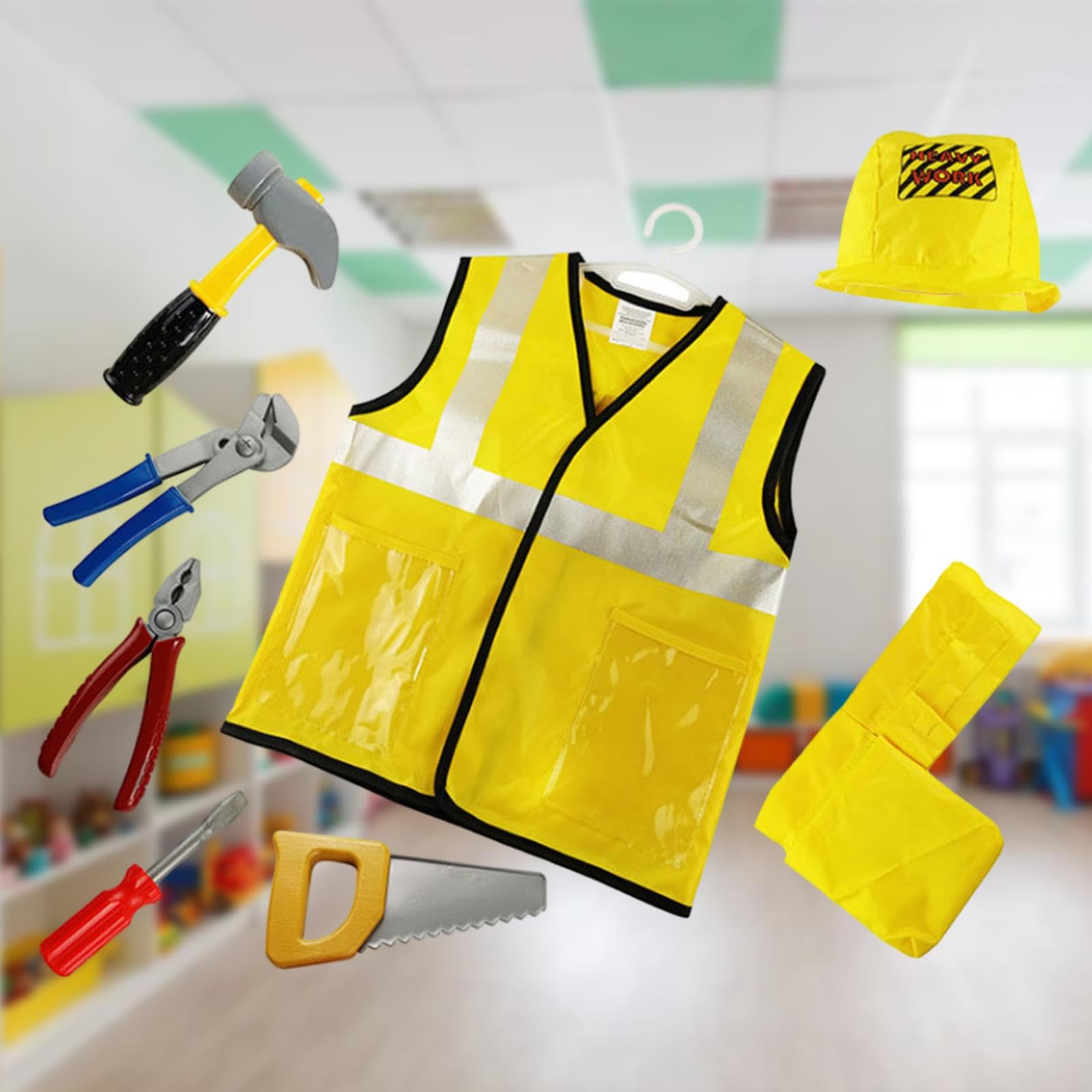 Bauarbeiter Outfit für Kinder, Bauarbeiter Kostüm für