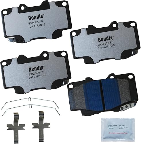 Miniatura 84 de Bendix Fleet Metlok MKD1770FM Pastillas de freno delanteras semimetálicas para Ford Expedition 2017-2010, F-150 2017-2010, Lobo 2020-2009, Lincoln