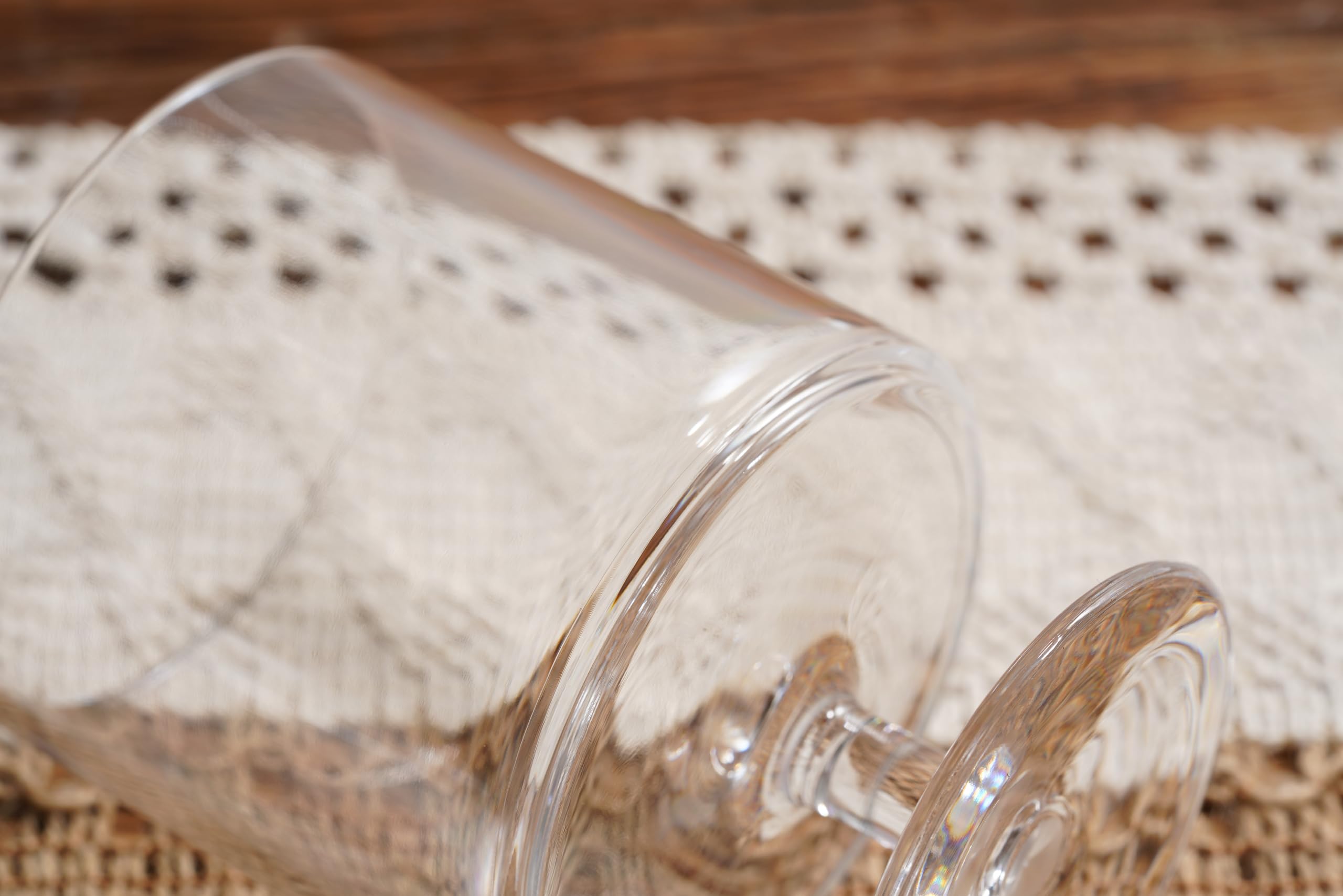 TarHong Juego de 6 copas de vino apilables, plástico premium, inastillable, para interiores y exteriores, 9.5 onzas, transparente