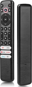 Universal Google TCL Remote Replacement Control Compatible with TCL Google 4K UHD HDR LED QLED QD-Mini LED Full-HD Smart TVs for QM8/QM7/S5/S4/S3/Q7/Q6/Q5 Series, No Pairing Required