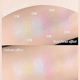 FeiCuiYun Pink Cream Glitter Shimmer Metallic Eyeshadow Palette Makeup, Natural Single Mini Instant Holographic Eyeshadow For Women, Sombras Crema Para Ojos, Talc, Paraben & Cruelty Free