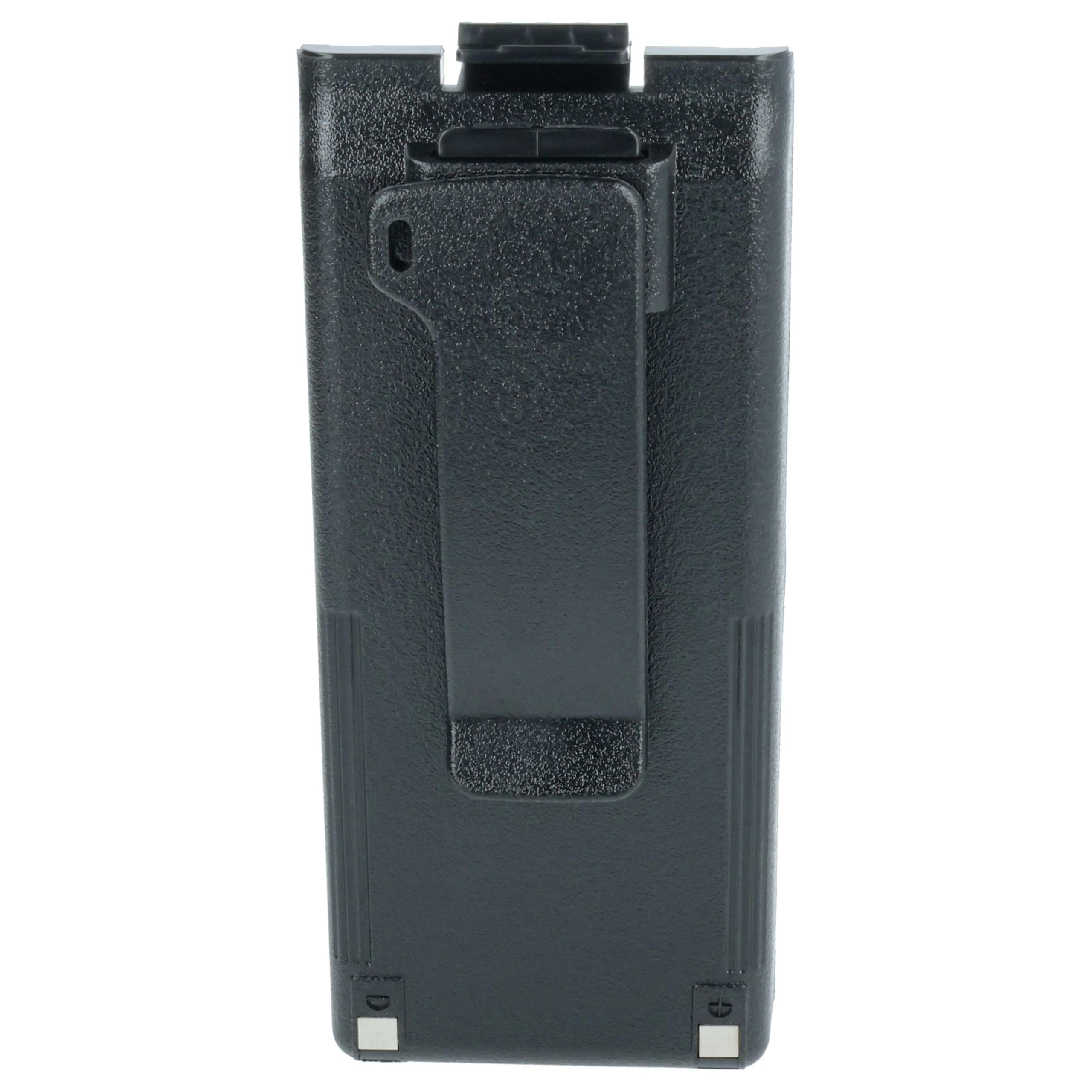 vhbw batteria sostituisce Icom BP-195, BP-196H, BP-196, BP-196R per radio (1650mAh, 9,6V, NiMH) + clip