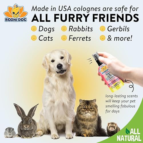 Vista 67 de Bodhi Dog - Colonia natural para mascotas, aerosol corporal prémium para perros y gatos, aroma limpio y fresco, cualidades de acondicionamiento