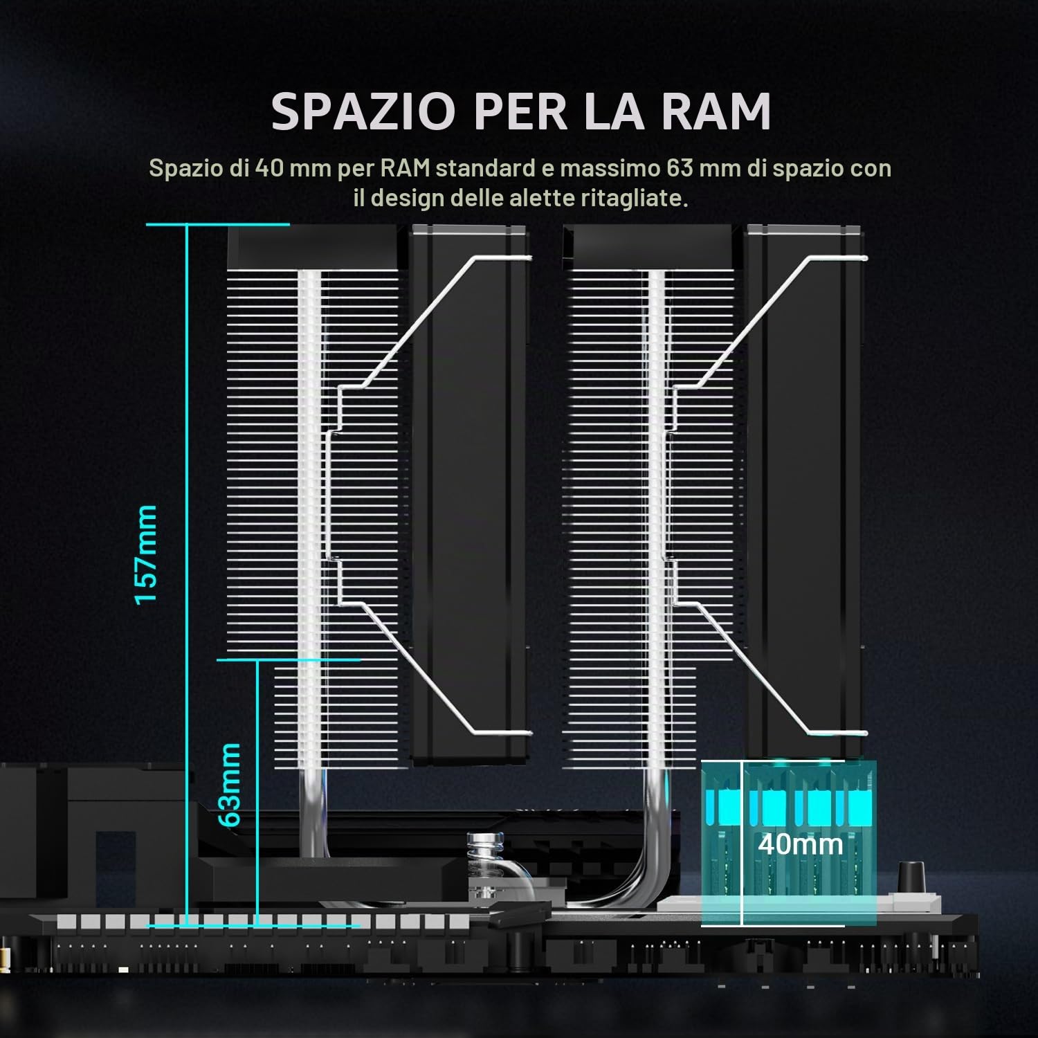 ID-COOLING Raffreddatore CPU FROZN A620 PRO SE - 5.59 pollici, Raffreddatore CPU, Compatibile con Desktop Computer