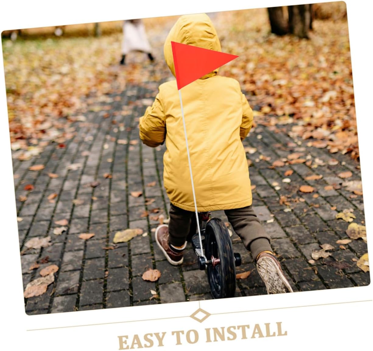 10Pcs Reflective Safety Flags for Bicycles and Scooters Vibrant Red Flags with Lightweight Design for Easy Portability and Fit for Outdoor Cycling