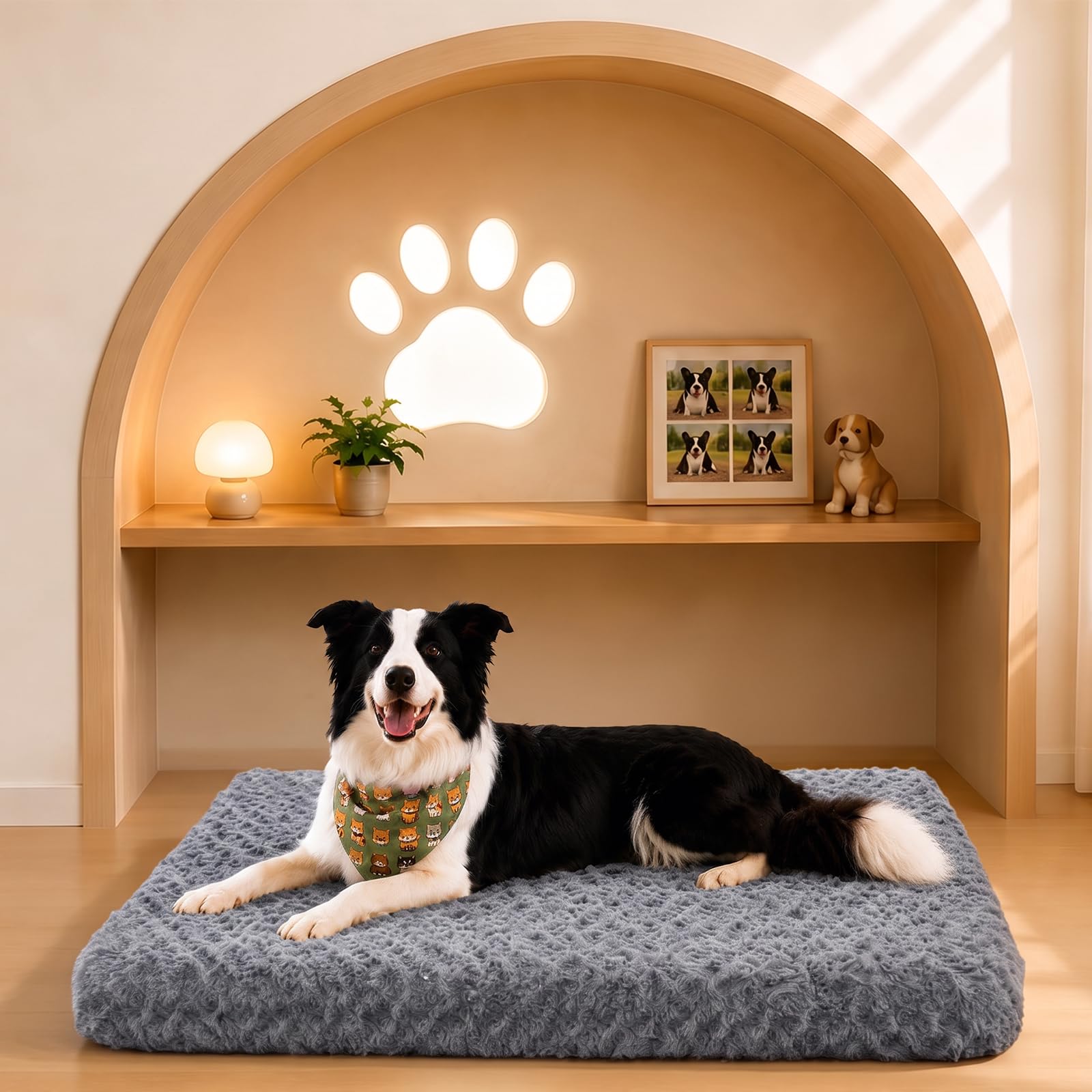 YUDSKU Cama para Perro Mediano y Grande, 100 x 60 x 7 cm