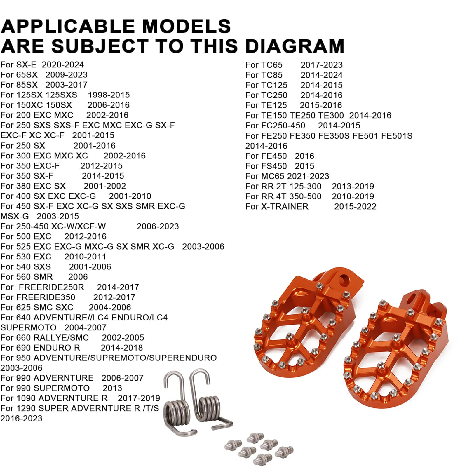 Amazon.com: JFG RACING Dirt Bike Foot Pegs,CNC Motorcycle Foot