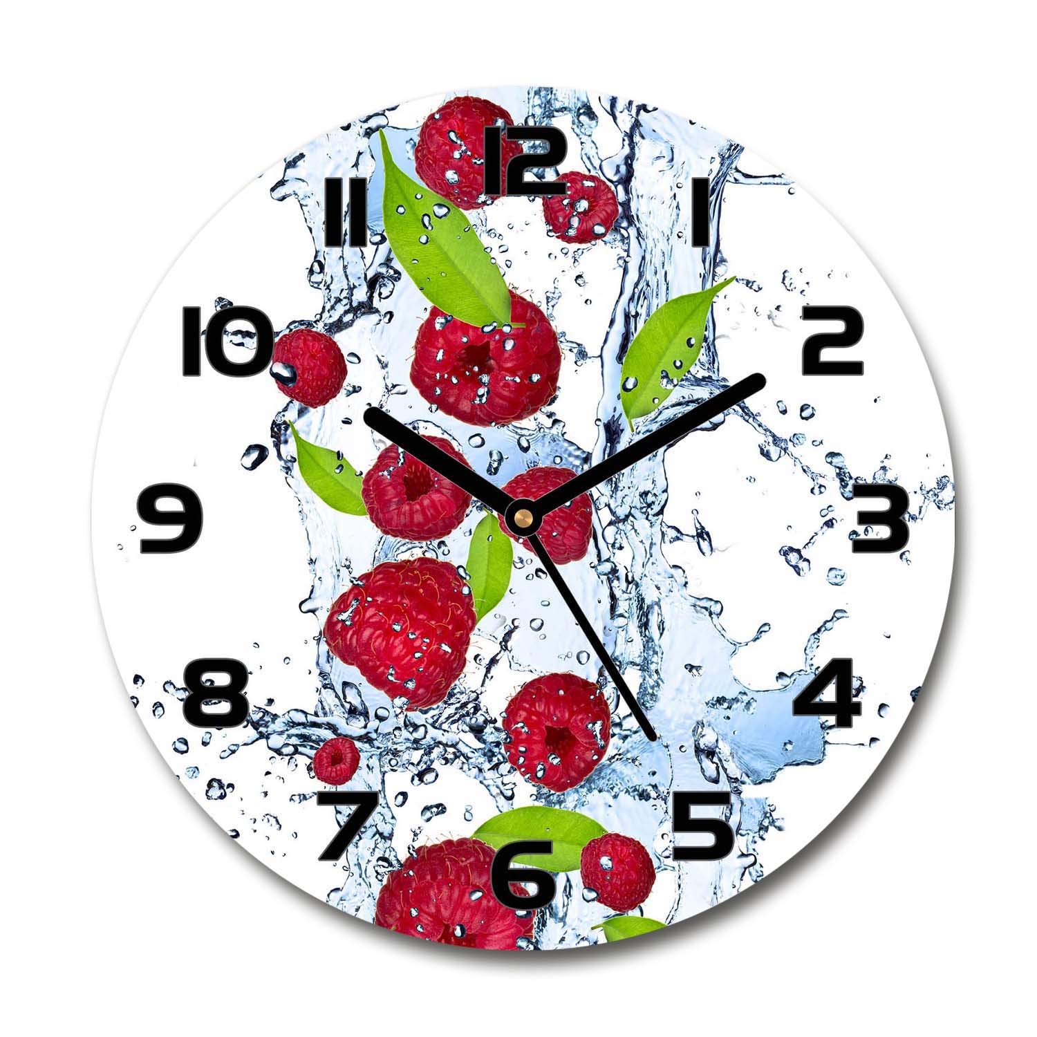 Horloge en Verre de Sécurité Tulup Grand Format 60x60 Silencieuse
