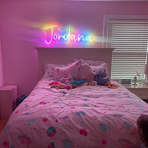 Miniatura 4 de Letrero de neón arcoíris personalizado, letrero de neón RGB, letrero de neón RGB, regalo del día de San Valentín, regalos personalizados, letrero