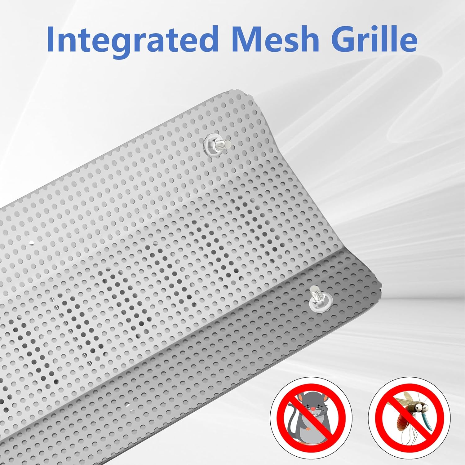 4-Pack Stainless Steel Shipping Container Air Vents – Heavy-Duty, Rust-Free Ventilation for 20FT/40FT Containers, Prevents Moisture, Heat & Small Animals, Easy Installation Kit with Screws