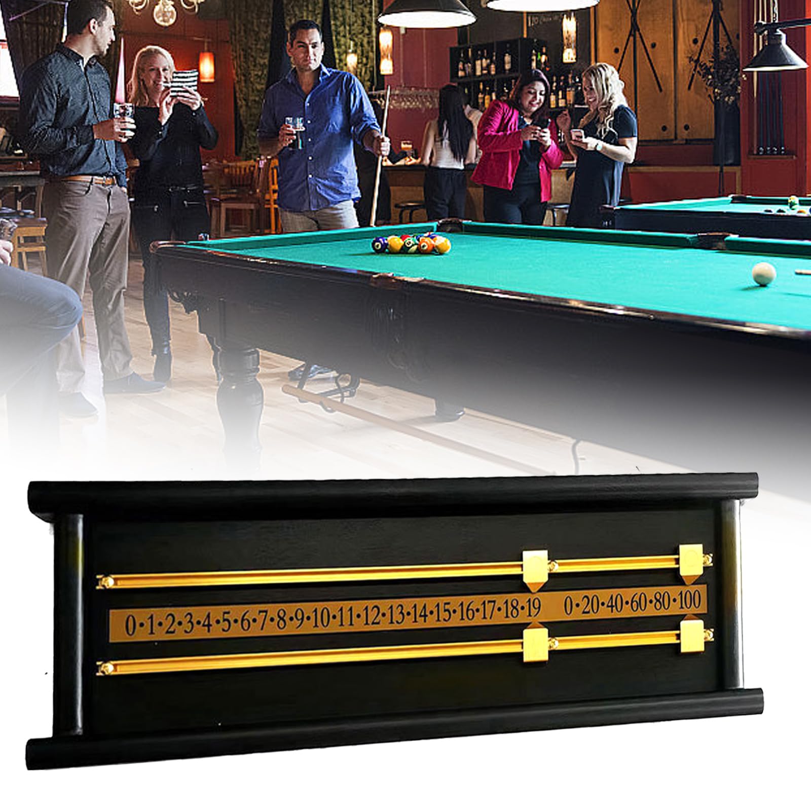 Nawwgy Wooden Scoreboards Billiard Scoreboards Scorer Scoreboards Billiard Scoreboards for Basketball Tennis Sp Scoreboard