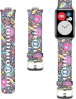 ستراب سيليكون مشجر لساعات هواوي ووتش فيت - ماندلا، شفاف