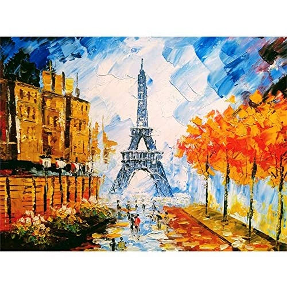 Eiffel Tower Paris Street Wall Art Print