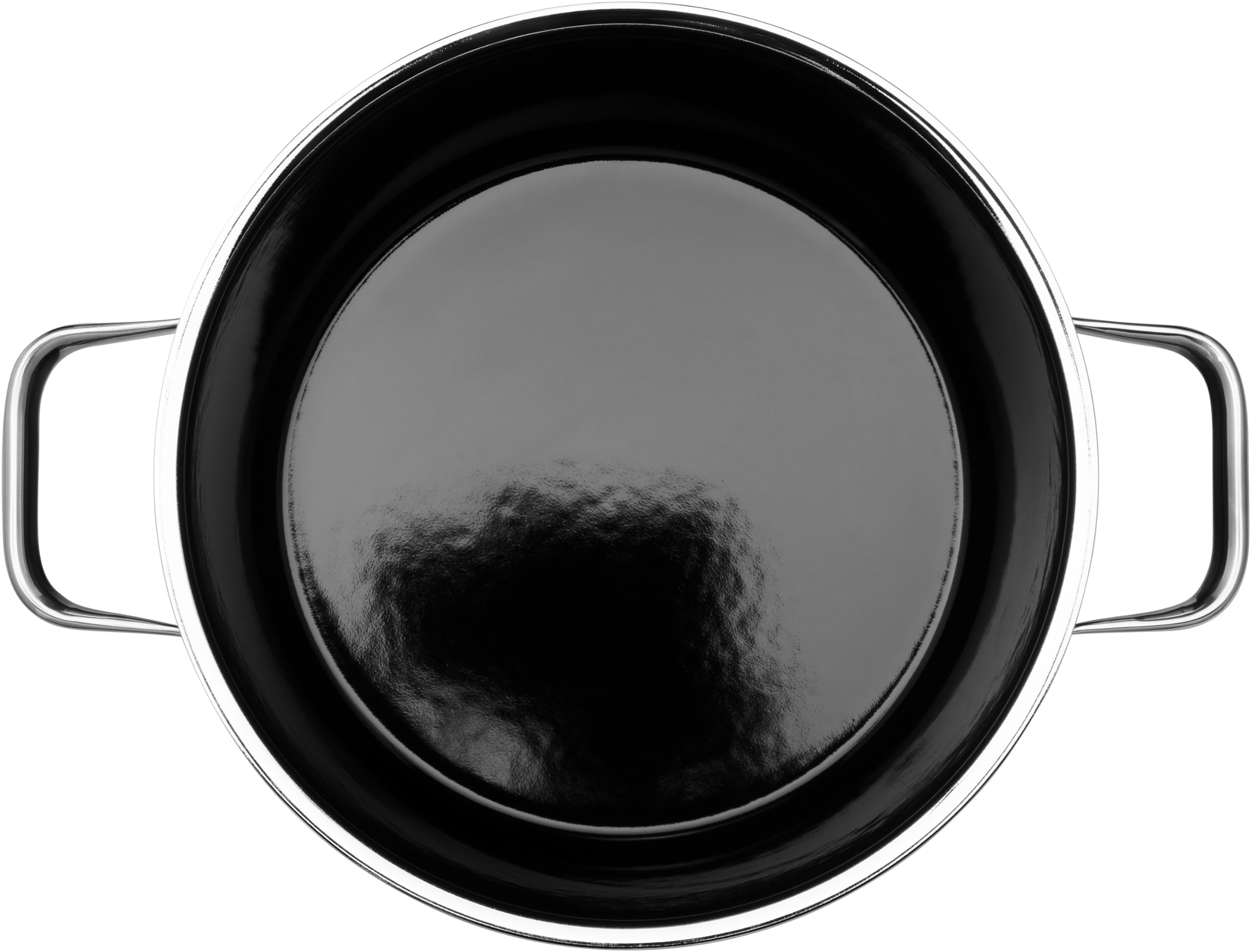 WMF Fusiontec Aromatic Pentola grande 22 cm, pentola per carne a induzione 4,7 l, coperchio con nodi di condensazione, ceramica high-tech, impilabile, antigraffio, nero