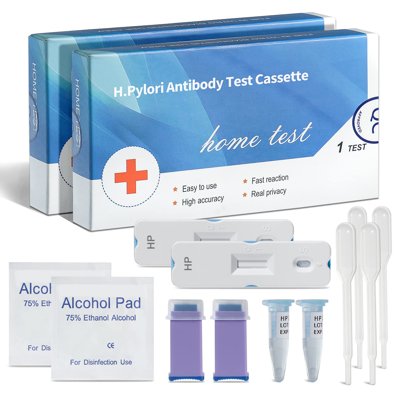 Buy Helicobacter Pylori Test Kits at Home — 2 Tests Included, h Pylori