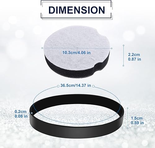 Miniatura 6 de KEEPOW Filtro de vacío y correa compatible con Bissell CleanView Compact Upright Vacuum3508, 3437F Powerforce Compact Lightweight Vertical 2112,