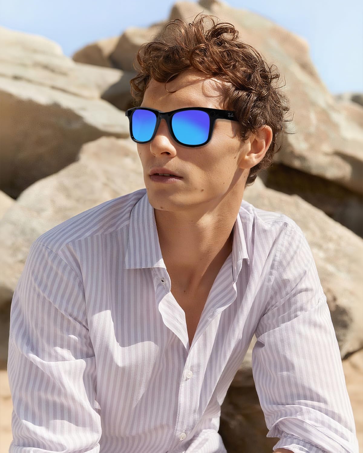 Replacement Polarized Lenses for Ray-Ban Meta Wayfarer RW4008 & Gen 2 RW4012 Large (53-22), Smart Glasses Lenses Men Women - Image 5