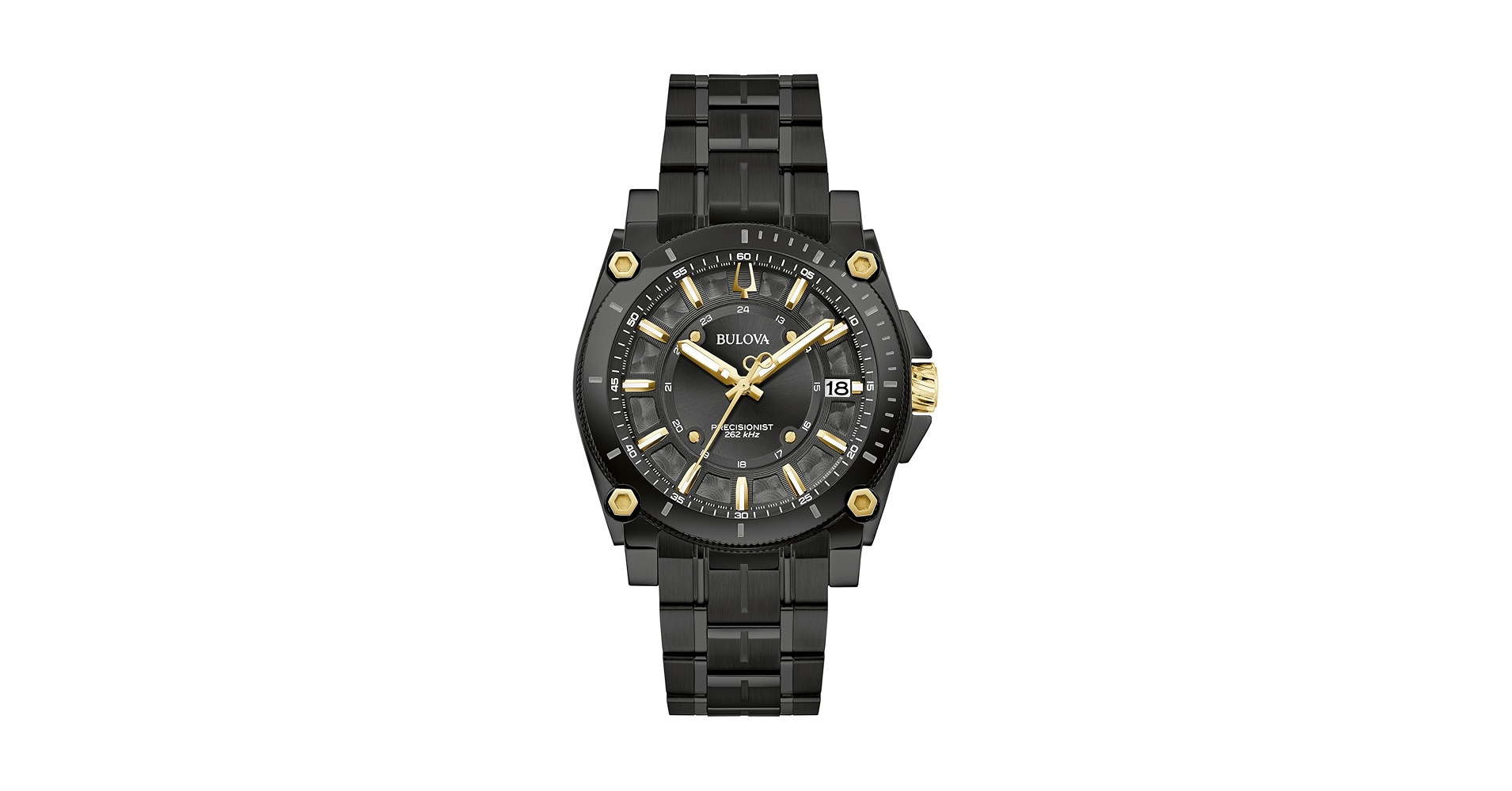 Bulova Precisionist 時計 黒/金 300m防水 Amazon.com: Bulova Men's Icon High Performance Quartz Black