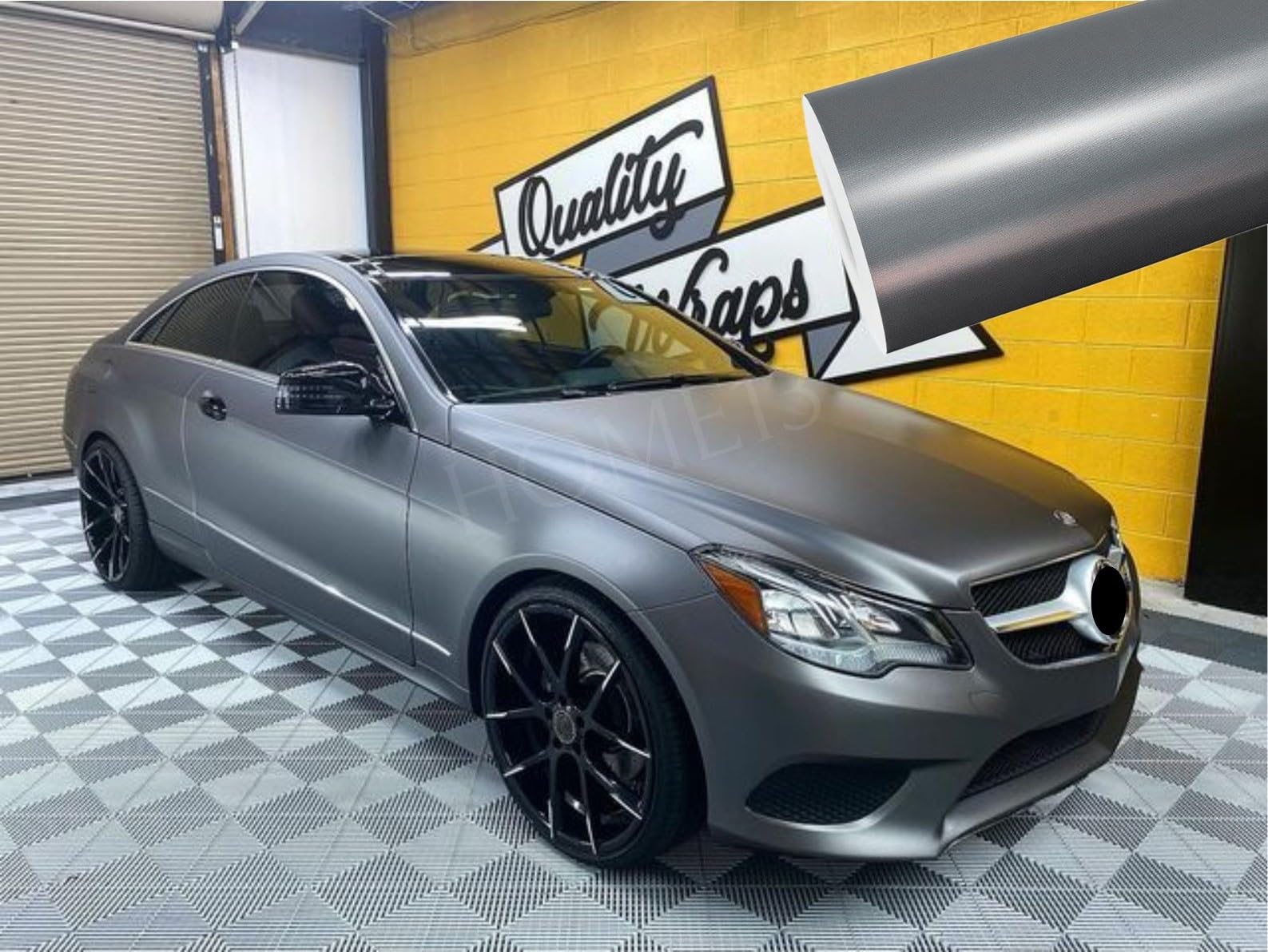 Self Adhesive Vinyl Wrap Gun Grey Metallic Wrap for Car & Bike Sticker Wrap Sheet Automotive DIY Sticker & Decal Roll Film (Gun Grey Metal, 20 Inch x 100 Inch)