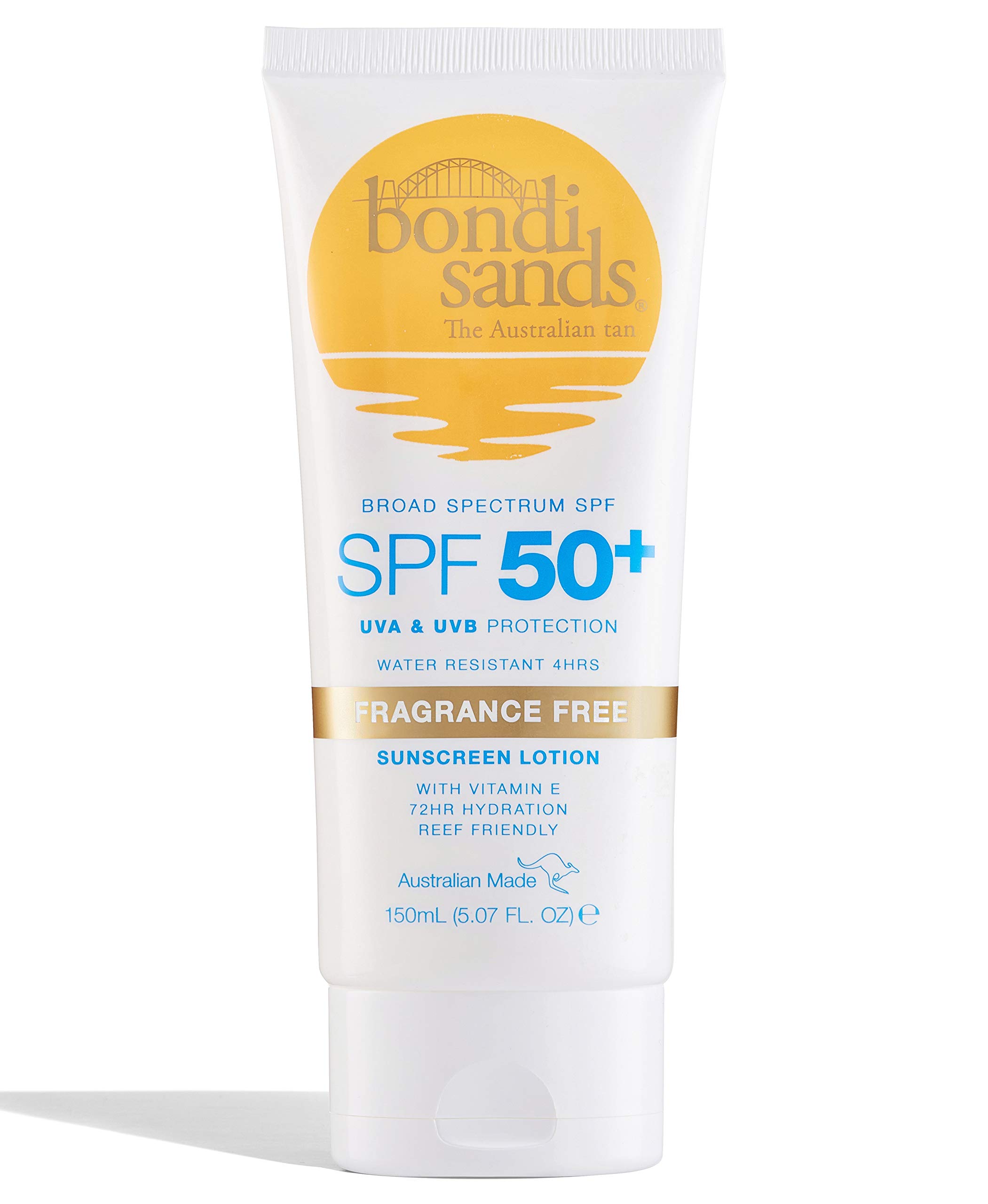 Bondi Sands Fragrance Free Sunscreen Lotion SPF 50+ NonGreasy Broad