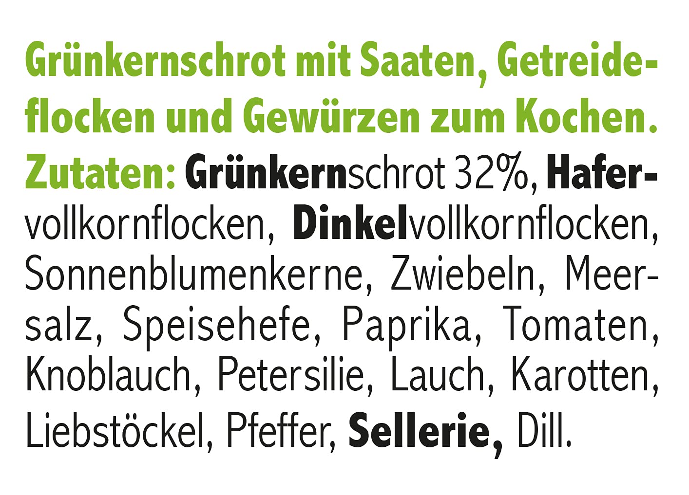 Seitenbacher Grünkern - Carne macinata alternativa, vegana, senza lattosio, senza soia, veloce, per bolognese, lasagna, hamburger, curry, confezione da 6 (6 x 400 g)