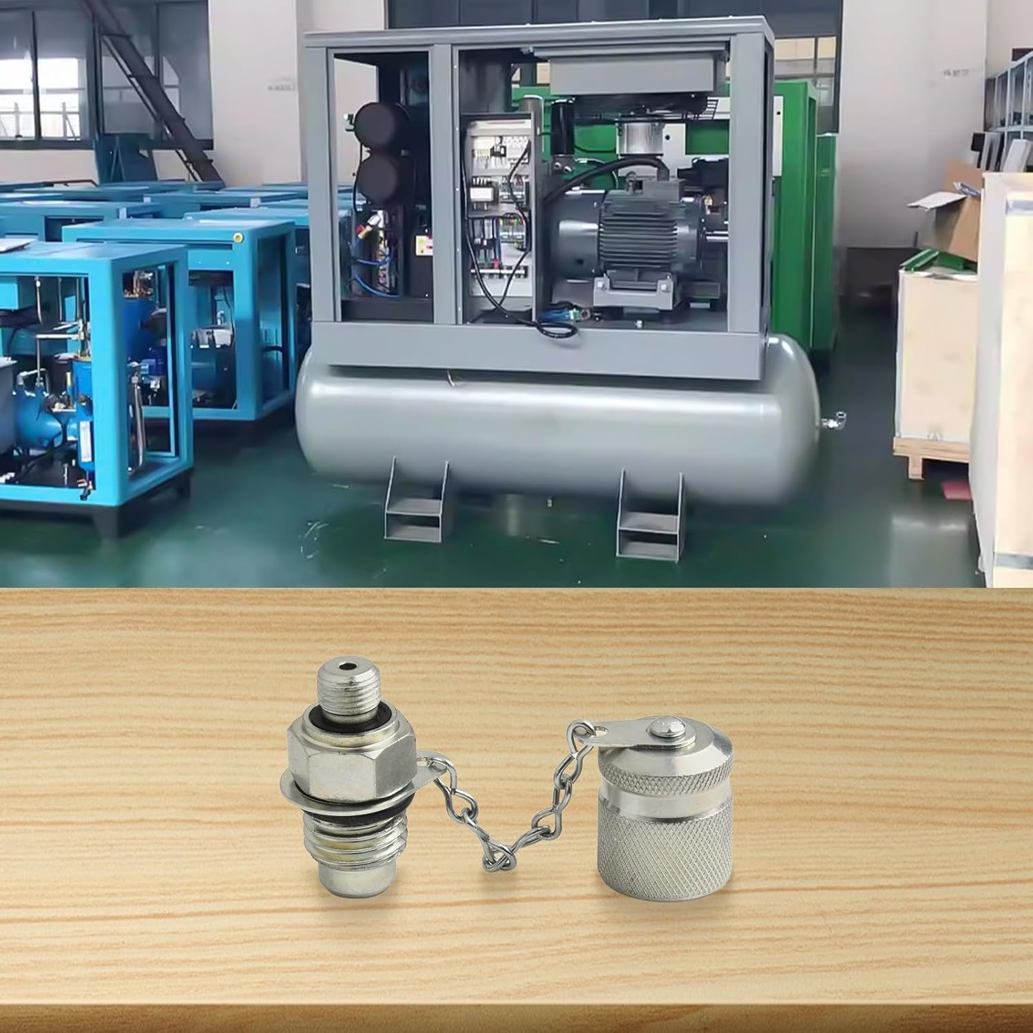 Hydraulic Test Adapter G1/8 Hydraulic Test Measuring Point Coupling Hose Fitting Adapter Galvanized Carbon Steel M16x2 For Pressure Monitoring for exhaust Sampling