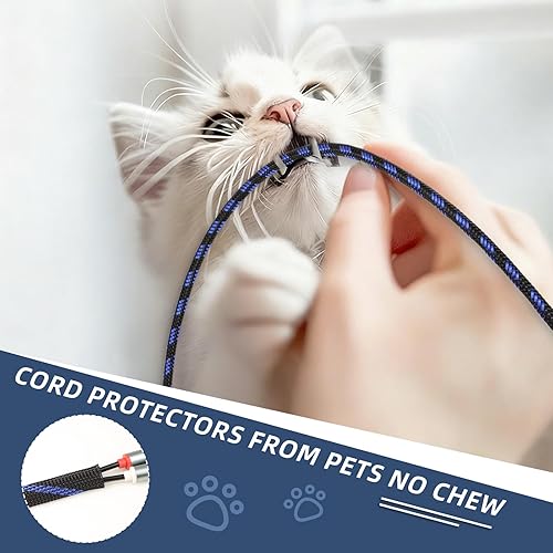 Miniatura 5 de Funda de cable trenzada, funda de cable trenzada expandible de PET, gestión de cables de malla flexible para audio, video y otros dispositivos