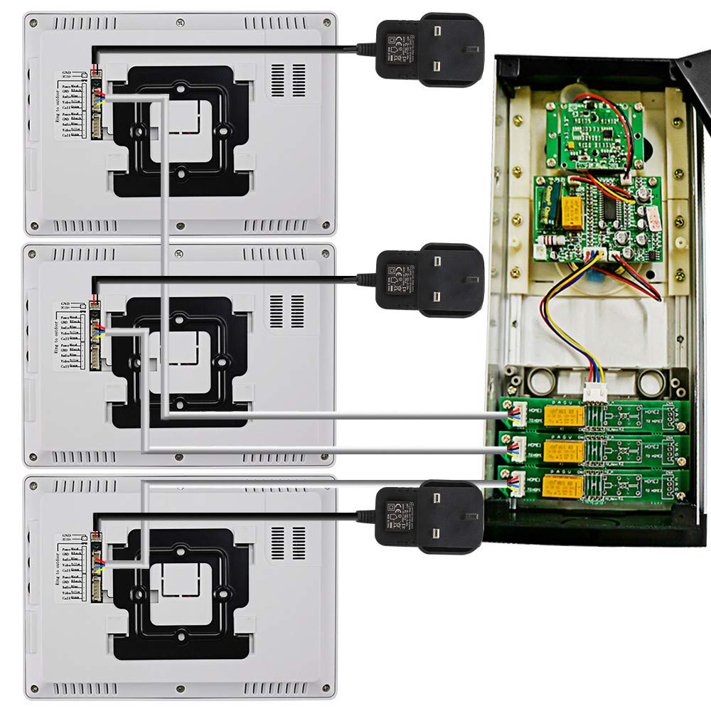 Citofono Video Con Monitor 7 Pollici KDL - RFID 125KHz - Visione Notturna - Per Appartamenti E Piccoli Condomini - Foto 11