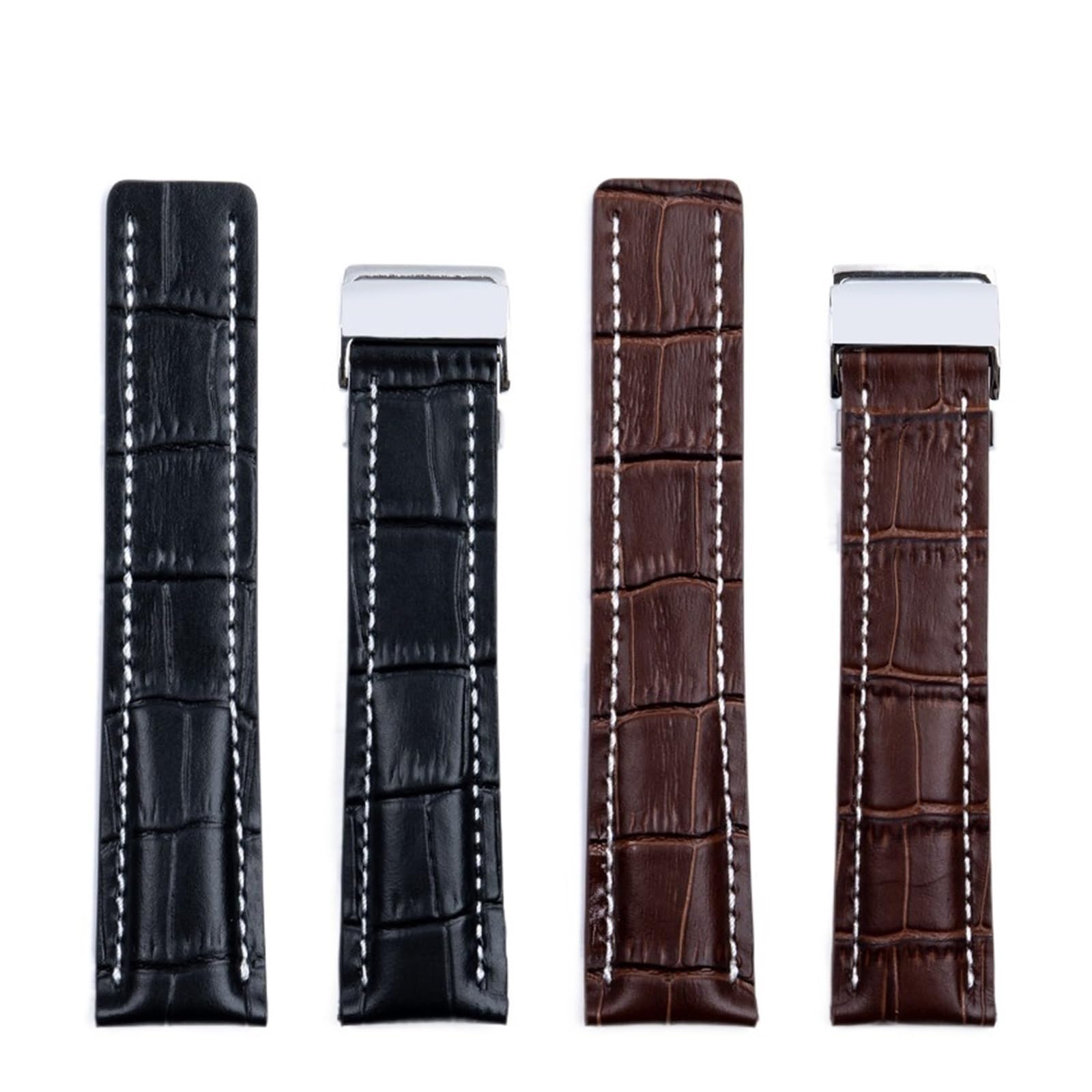 HMFANG Bracelet De Montre 20/22/24 Mm Compatible Avec Les Accessoires De Bracelet De Montre En Cuir Breitling