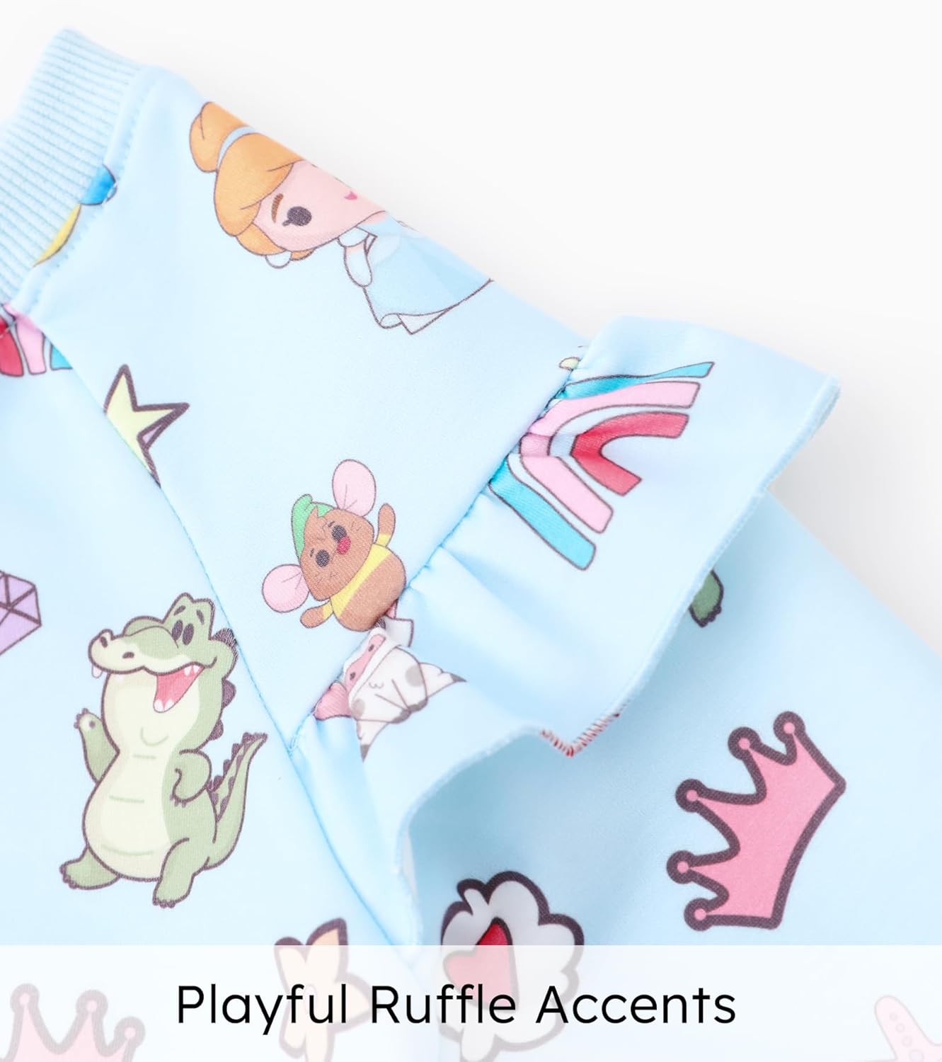 Disney Frozen Toddler Girl Outfits Long Sleeve Shirt and Pocket Pant Clothing Sets Fall Casual Pullover Dailywear - Image 3