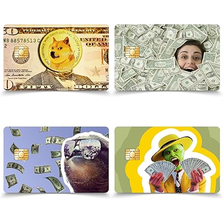 Funny & Durable Credit Card Decals