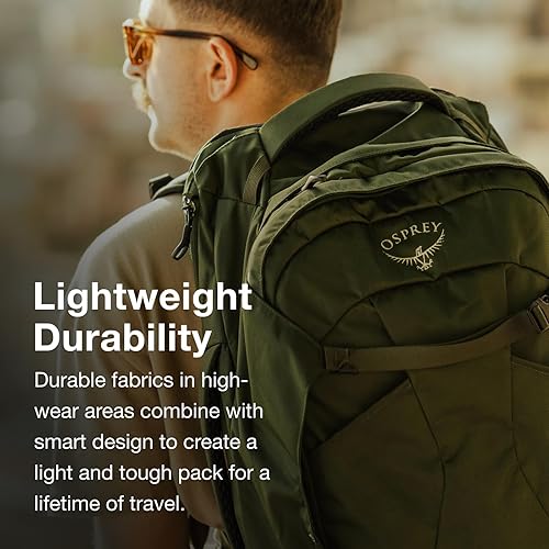 Miniatura 3 de Osprey Farpoint 40 - Mochila de viaje para hombre, color gris con visión túnel, talla única